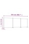 3-Panel Room Divider Brown 525x180 cm Fabric - 3