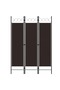 3-Panel Room Divider Brown 120x180 cm
