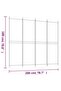 4-Panel Room Divider Anthracite 200x180 cm Fabric - 3