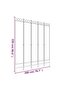 5-Panel Room Divider White 200x220 cm Fabric - 3