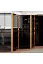 6-Panel Room Divider Black 420x180 cm