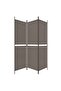 3-Panel Room Divider Anthracite 150x200 cm Fabric - 4