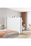 2-Panel Room Divider White 348x180 cm Fabric