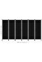 6-Panel Room Divider Black 300x180 cm - 3