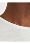 Men's knitted sweater with scoop neck, White, L - 3