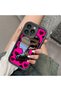 iPhone 11 Compatible Fall Resistant Black Silicone Case Mirror Faced Barbie Patterns - 6