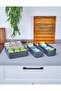 3-Compartment Makeup and Jewelry Organizer Set - 1 Piece with 15 Compartments and 2 Pieces with 5 Compartments Organizer Set - 7