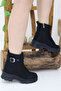 Women's Lace-Up Side Zipper Buckle Thick Sole Boots Winter Waterproof 513 - 3
