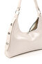Crinkle Textured Cream Shk82 Baguette Model Single Compartment Women's Faux Leather Hand and Shoulder Bag - 6