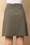 High Waist Lightweight Stretch Fabric Fabric Knee Length Bell Skirt-Dark Khaki - 6