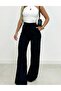    Women's High Waist Expanding to the Leg Imported Crepe Pants - 2