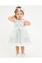 Girl's Evening Dress Ball Gown&Special Occasion 6-24 Months Floral & Pearl Detailed Gift with Headband
