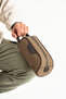 Men's Vegan Canvas Leather Portfolio Briefcase Handbag Dimensions- 11.5 cm X 21 cm X 6.5 cm M-433