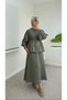 Women's Shirt Skirt Bottom-Top Set