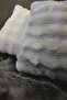 Plush Puffy Decorative Pillow Cushion Cover Fluffy Bubble Gray 1 Piece 50X50 cm - 4