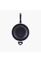 Rosso Aluminium Wok with Handle - 32 cm