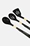 3 Piece Nylon Kitchen Utensils Set, Black - 3