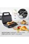 3-in-1 Sandwich Maker Snack Maker, Toastie Maker, Waffle Maker & Panini Press, Black&Stainless Steel - 4