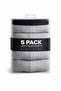 Men's Basic Flexible Cotton Gray 5-Piece Boxer