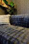 Plush Sofa Cover Shawl Fluffy Bubble Anthracite Multi-Purpose Diamond Pattern 170X210 cm - 2