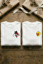 Tweety and Sylvester Printed Unisex Oversized Crew Neck Sweatshirt Dear Couple Combination (Set of 2)