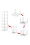 1-Piece 9 Tier Shoe Rack/Multi-Layer Shoe Rack White - 4