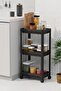 Paggy 3-Tier Rolling Bathroom Organizer Shelf, Bathroom Cabinet Inside Organizer - 4