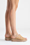 Women's Genuine Leather Daily Slippers 6339 Caramel - 6