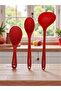 Fireproof, Non-Stick, Scratch-Resistant 100% Silicone Ladle, Rice Spoon, Spoon Set of 3