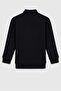 Zippered Cardigan for Boys Black 4-14 Years - 2