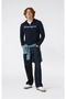 Full Zip Hoodie Sweatshirt Men's Navy Blue Sweatshirt - 221918-Bs501 - 5