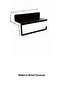 Metal Kitchen Shelf and Paper Towel Holder Rack Spice Rack Organizer - 3