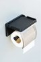 Toilet Paper Holder with Adhesive Cover, Bathroom Toilet Roll Holder with Shelf Napkin Holder Organizer - 5