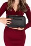 Women's Suede Leather Daily Crossbody Bag Gp.1321 Black Suede - 2