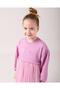 Girl's Cotton Lilac Bow Embroidered Tulle Skirt Dress Set - Long Sleeve - 6