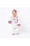 Women's Mother Ecru Purple Tulip Patterned Ruffled Bandana Pajama Set - 7