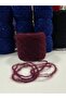 Knitting Yarn Burgundy Moher Acrylic Hand Knitting Yarn 100Gr - 3