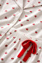 Women's Milan Fabric Cherry Pattern Pajama Shorts Set Short Sleeve Underwear - 6