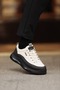 Jeremh Model Combination Leather Imported Sole Sneaker Shoes - 2