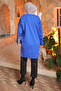 Cobalt Blue Cold Yarn Mercerized Knitwear Tunic - 4