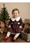 Baby Girl Plaid Red Royal Lined Dress - 3