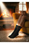 Pack of 10 Thermal Towel Socks - Fleece-Lined Winter Thick Black Socks - 4