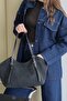 Women's Buckle Detailed Zippered Shoulder Bag Riva - 5