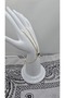 Stainless Steel Gold Color Crushed Model Large Zircon Stone Şahmeran - 6