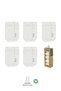 5 Pairs of Organic Cotton Baby Socks Basic Stitch-Free Combed Cotton Boxed for Girls and Boys (Ecru)