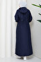 Women's Onion Patterned Tunnel-Crossed Full-Length Quilted Coat - 8