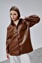 Brown Premium Oversized Lined Leather Jacket - 7