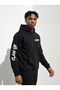 Oversized Hoodie |   Blackout Printed (Unisex Cotton Soft Textured Wide Cut Black Hooded Sweat)