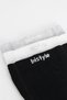 3-Piece Organic Cotton Baby Socks Combed Cotton Pantyhose for Girls and Boys (Grey White Black) - 4
