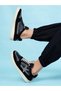 Men Black Textured Logo Detail Sneakers